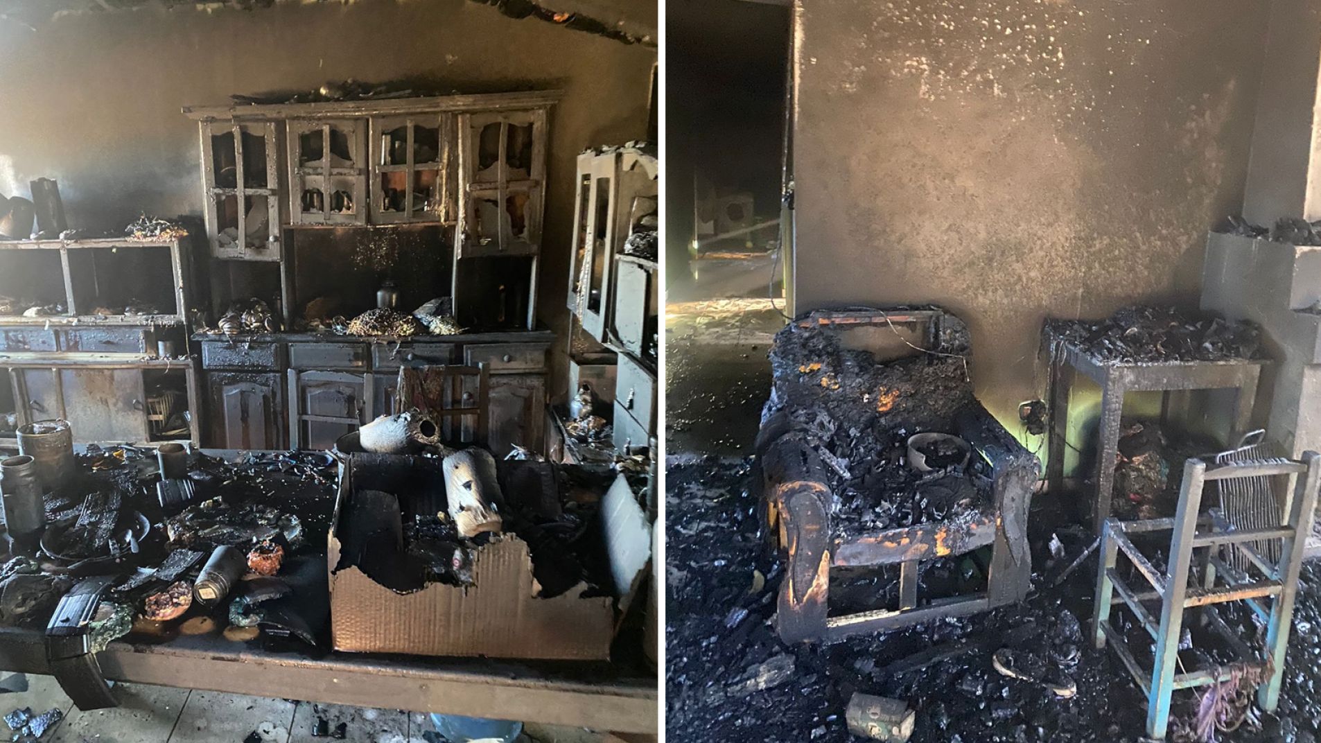 Cuantiosas pérdidas por un incendio de una vivienda en Real del Padre