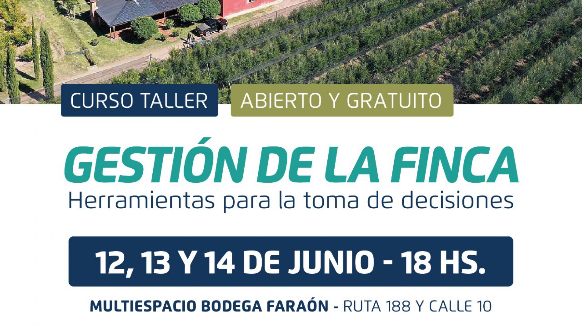 Realizarán un curso taller sobre gestión de la finca
