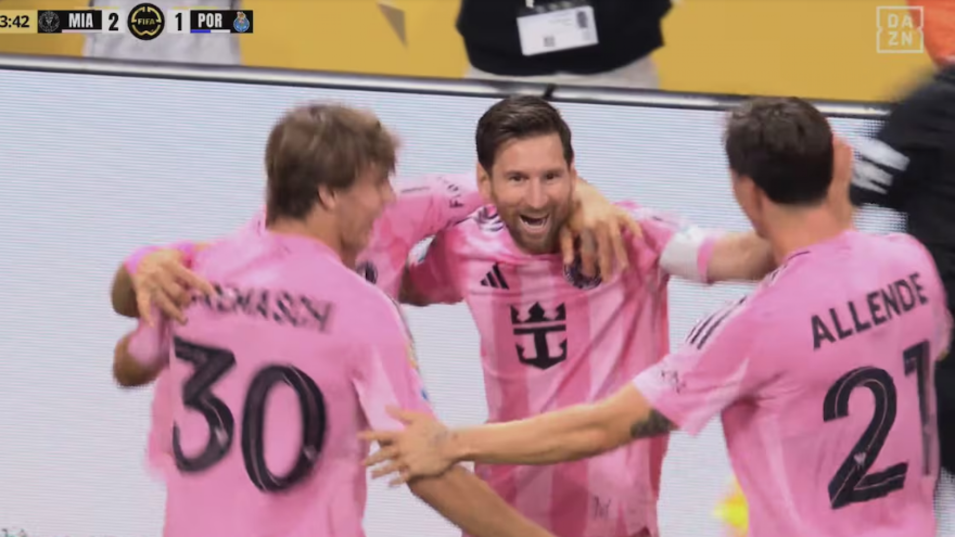 Video: Con un golazo de Messi, Inter Miami le ganó Porto