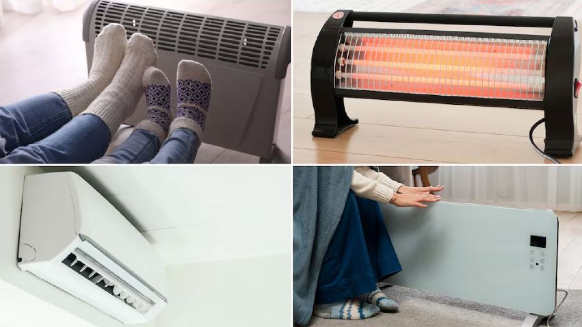 Aire acondicionado, caloventor, estufa o panel: ¿Cuál calienta más?