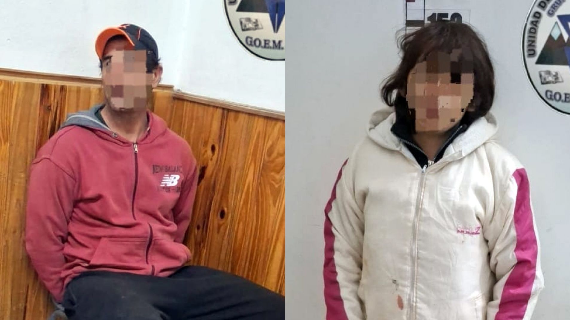 El hombre y la mujer detenidos en Malargüe.