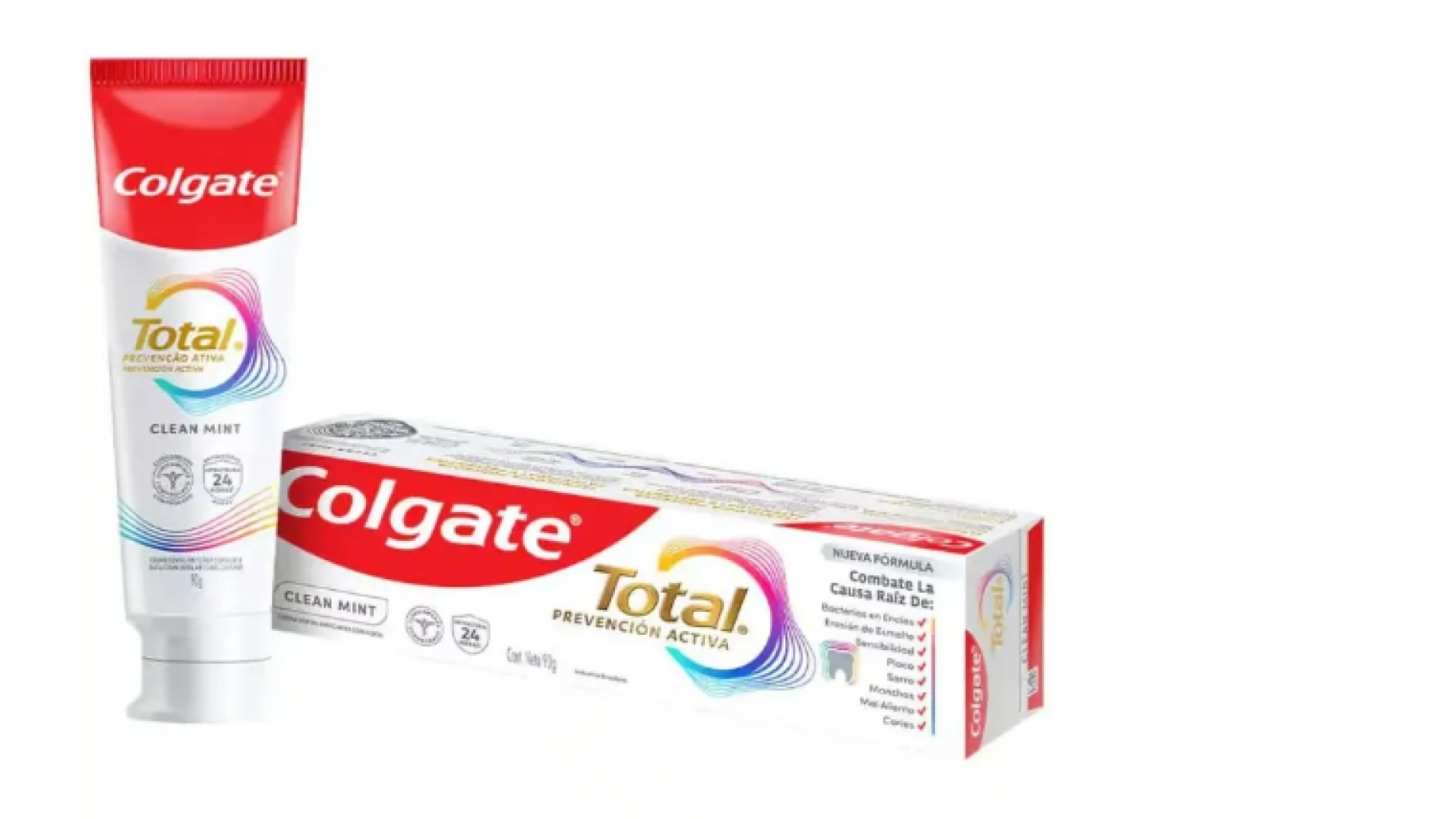 Sólo se retiró la variante Colgate Total Active Prevention Clean Mint, las demás variantes de la marca siguen a la venta.