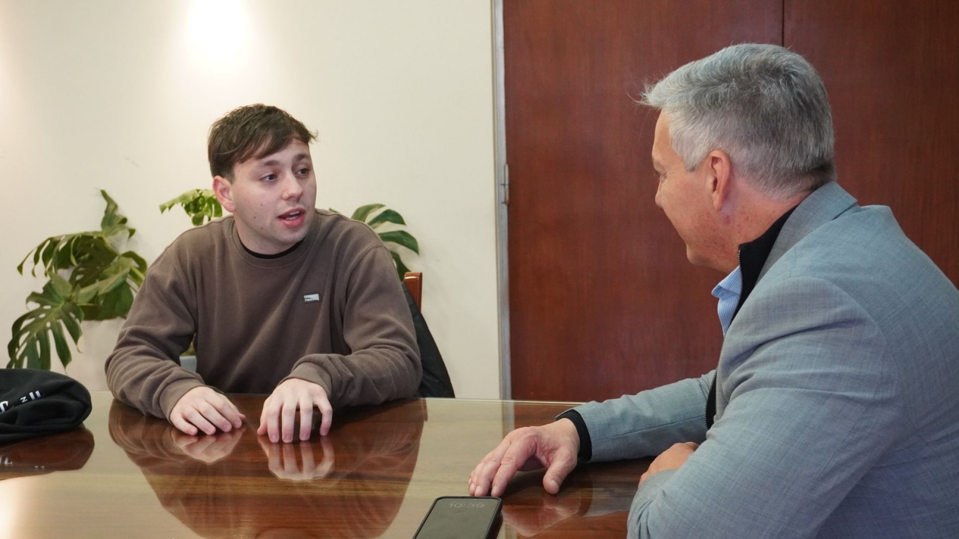 Agustín Martínez Haarth fue recibido tras consagrarse campeón mundial
