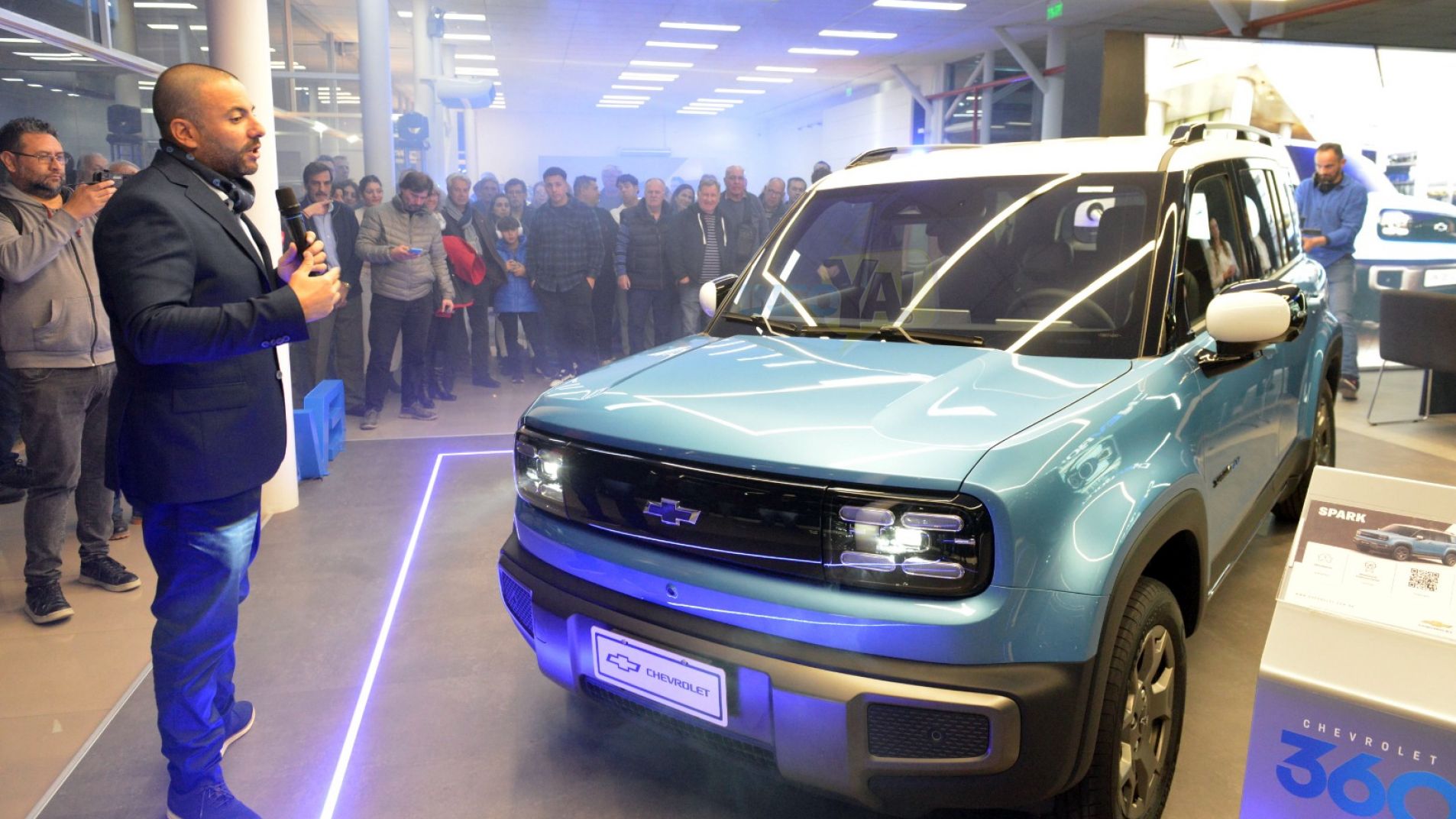 El Chevrolet Spark, que es 100% eléctrico, podrá probarse junto a la nueva Captiva (foto archivo).