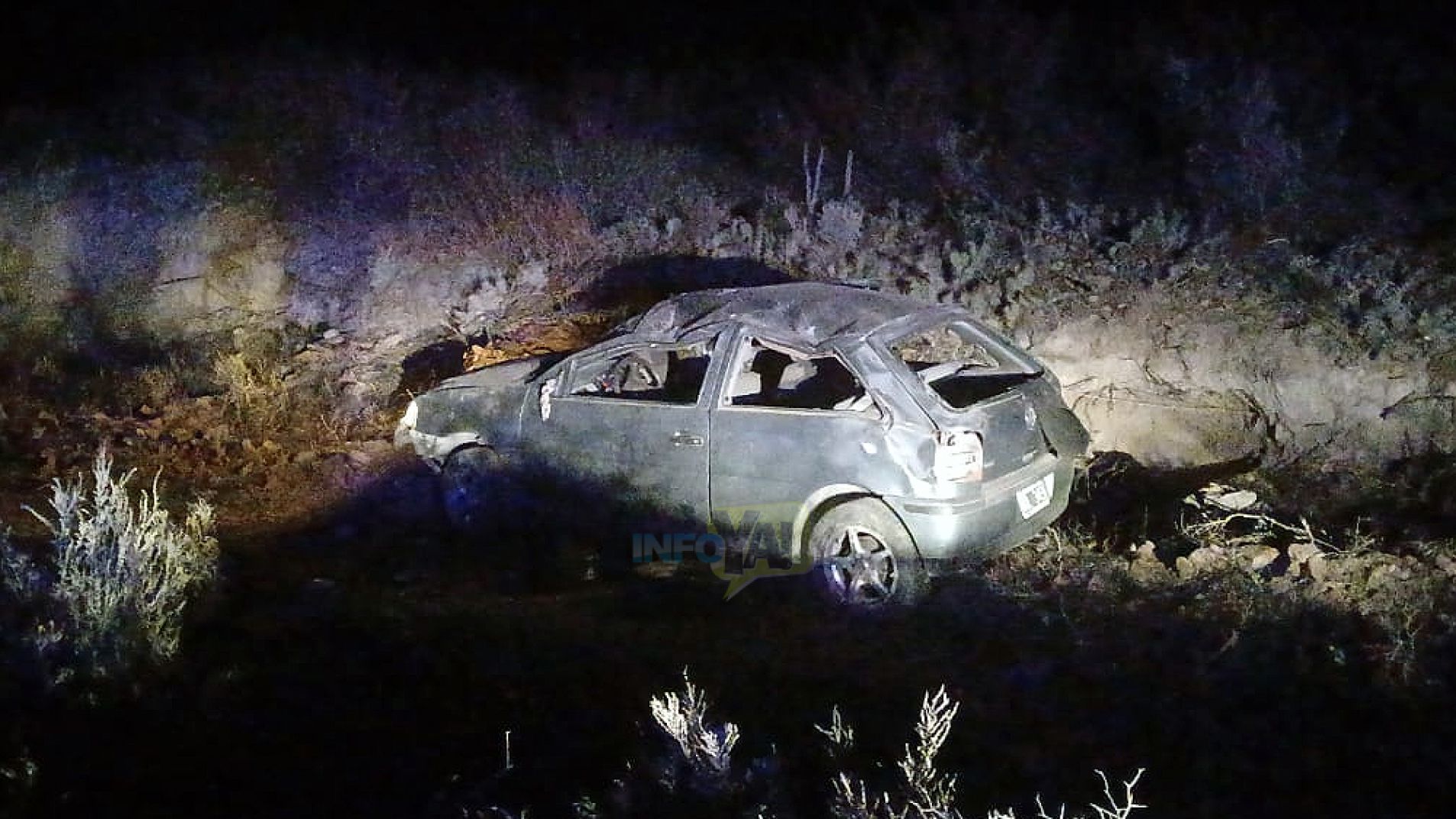 Madrugada fatal: Murió un joven tras un vuelco en la Vuelta de Molina
