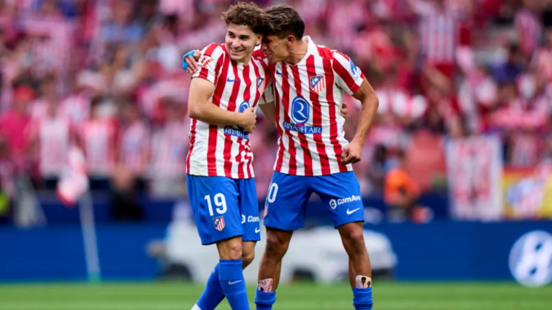 Julián y Giuliano Simeone lideraron otra fiesta de Atlético de Madrid