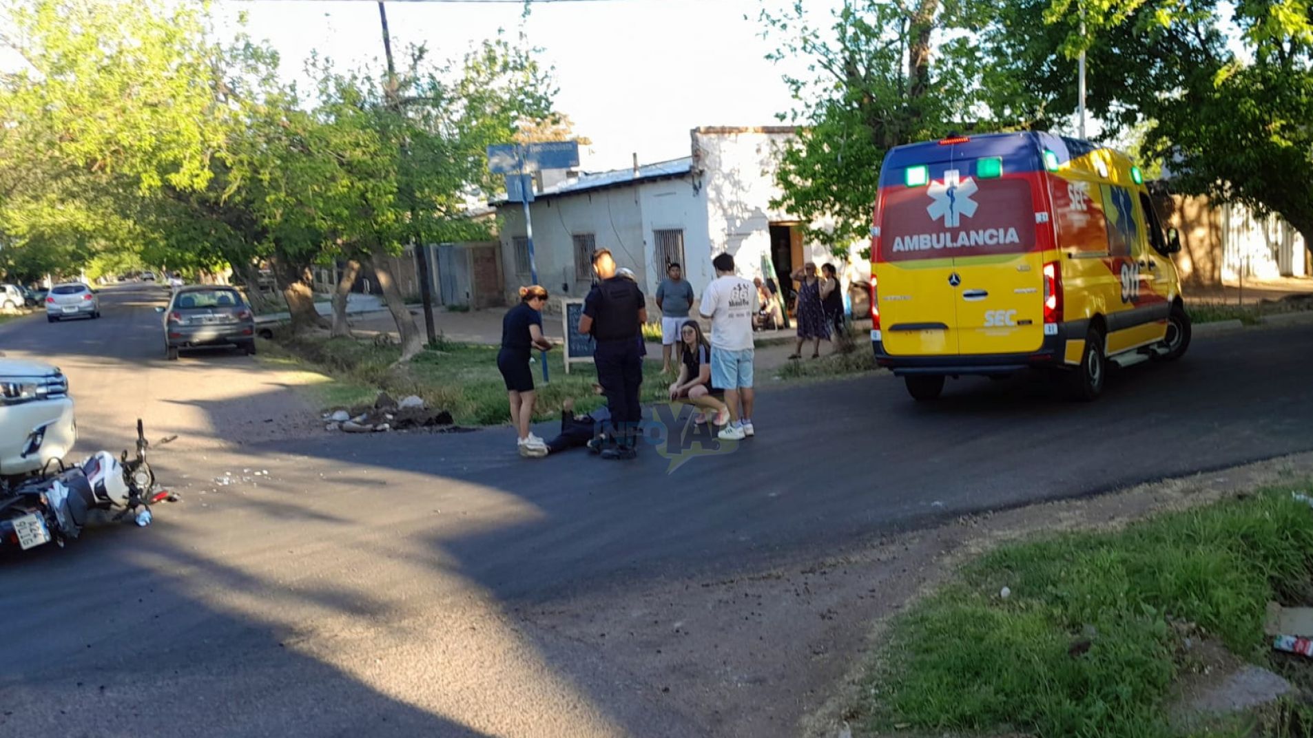 Chocaron una moto y una camioneta en Coronel Campos y Reconquista