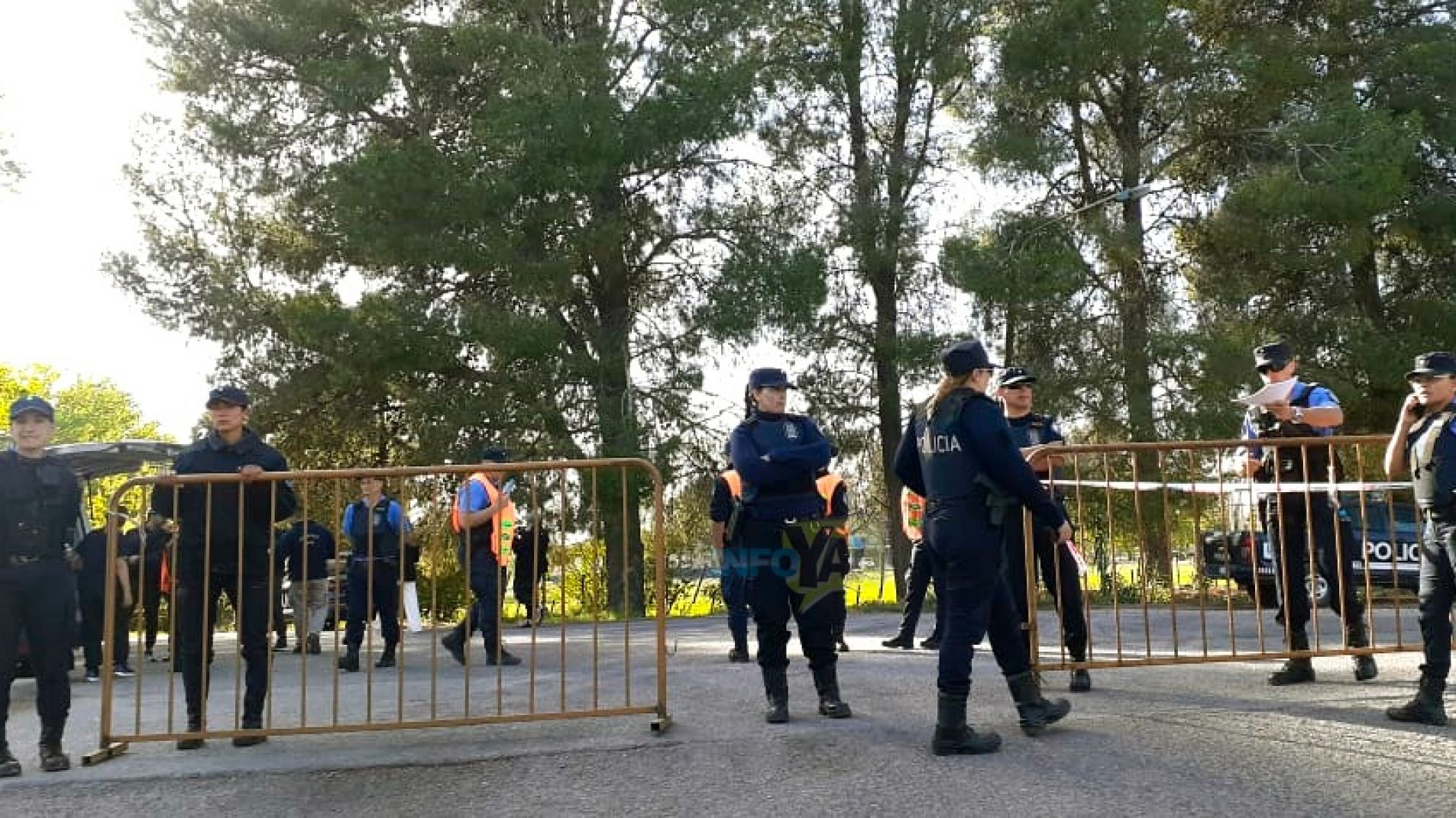 El parque se encuentra vallado.