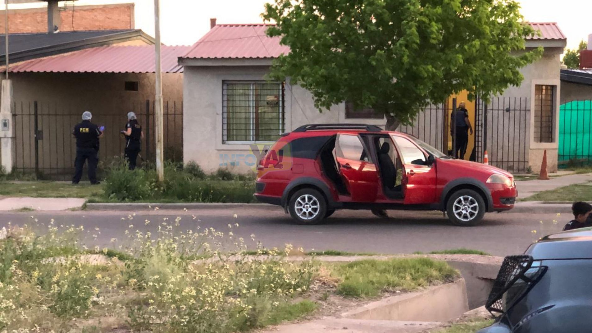 Gran operativo para trasladar a un policía herido de bala en el abdomen