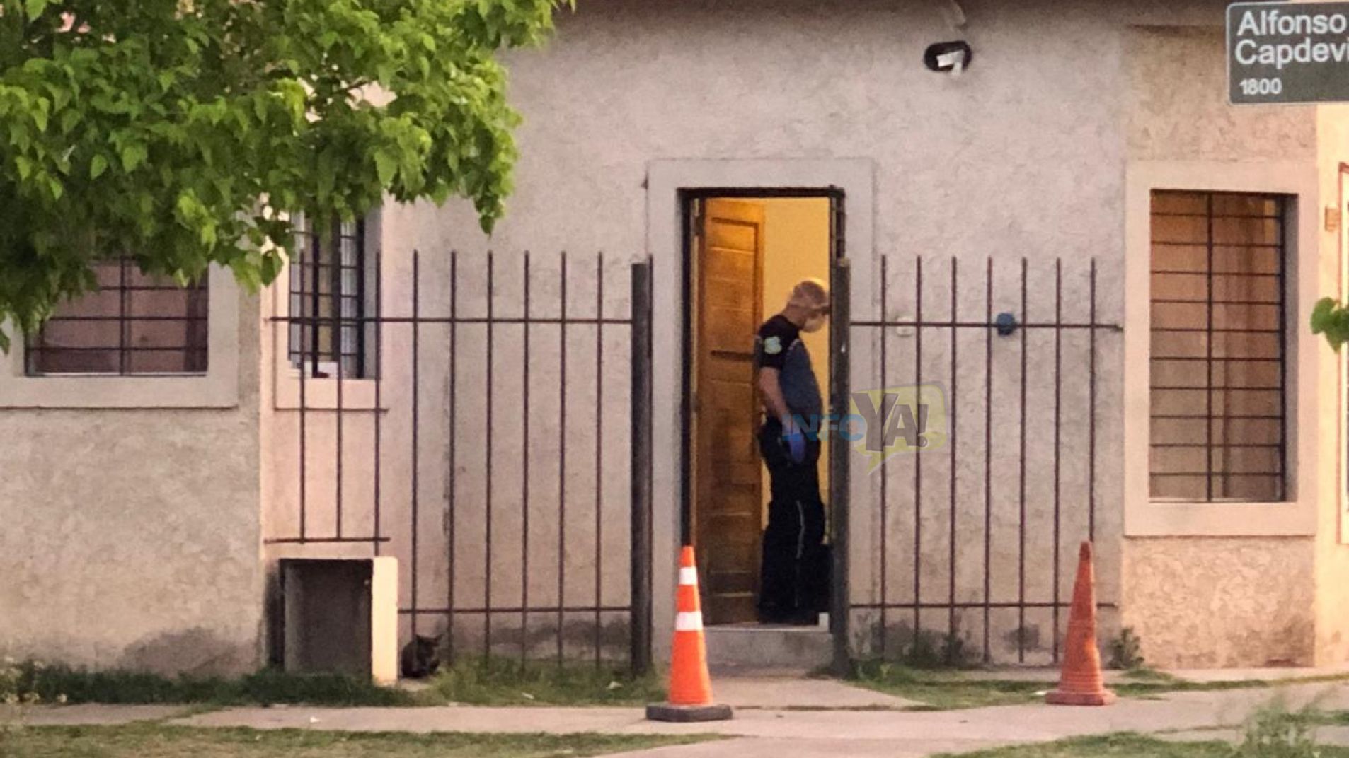 En video el procedimiento policial en el domicilio del policía baleado