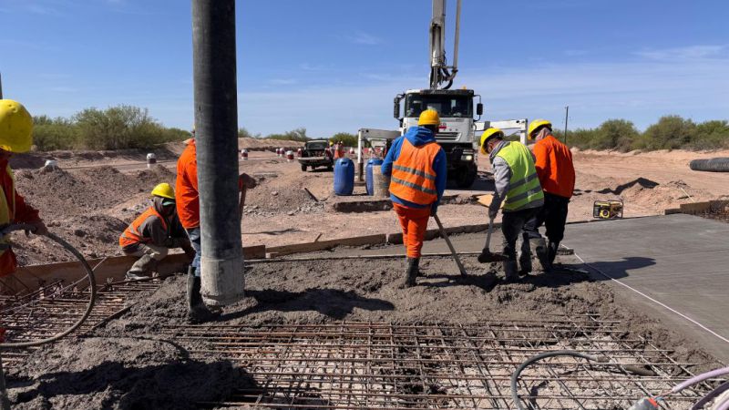 Avanzan las obras de pavimentación en las rutas 153 y 171