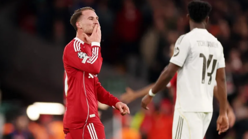 Con un gol de Mc Allister el Liverpool le ganó al Real Madrid