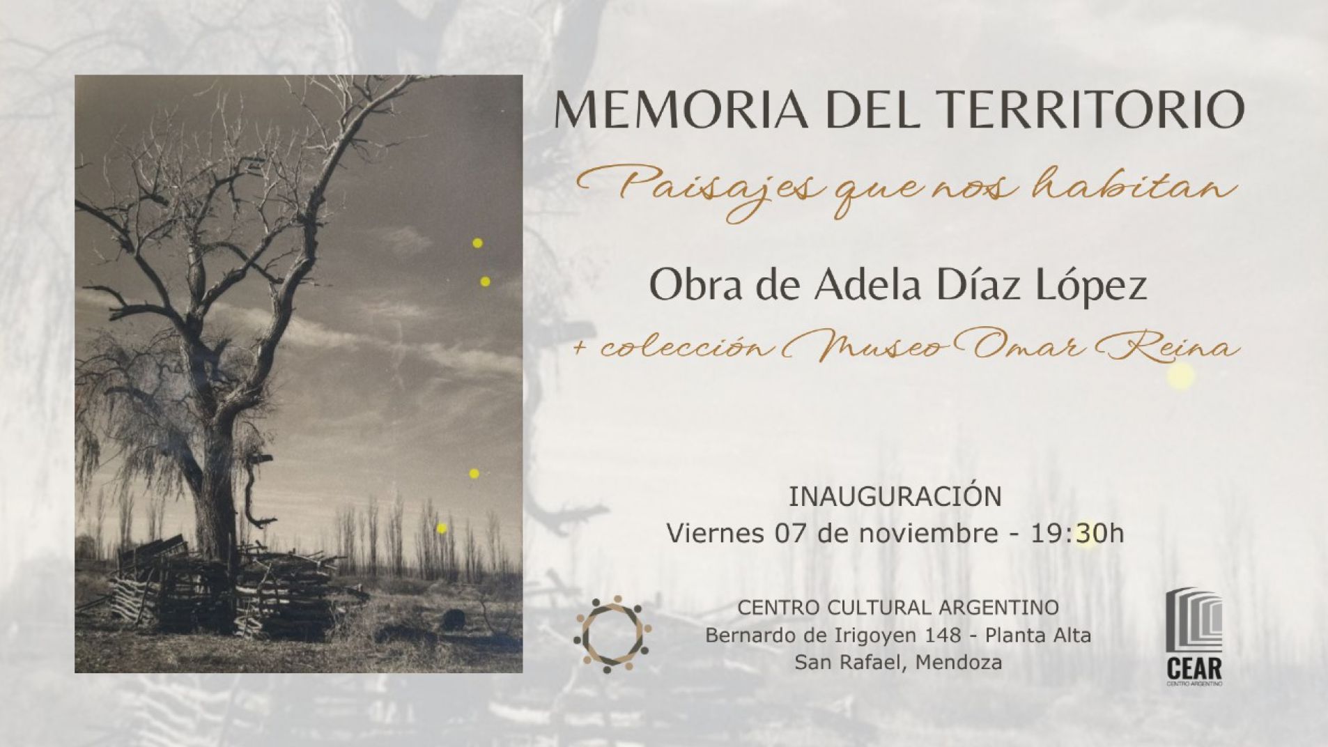 Muestra sobre "El Paisaje" en el Museo Omar Reina