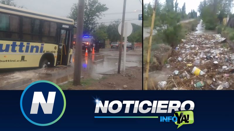San Rafael: llovió toda la tarde y hubo inconvenientes en algunos sectores