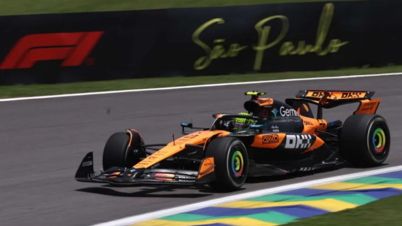 Lando Norris hizo la pole para el sprint y Comapinto largará 16