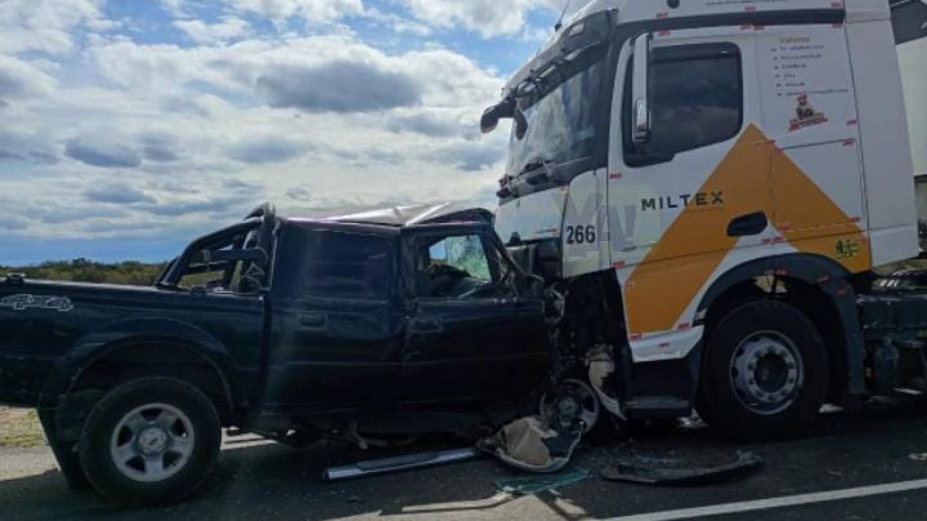 El choque sucedió en la ruta 153, a 5 kilómetros de Monte Comán.