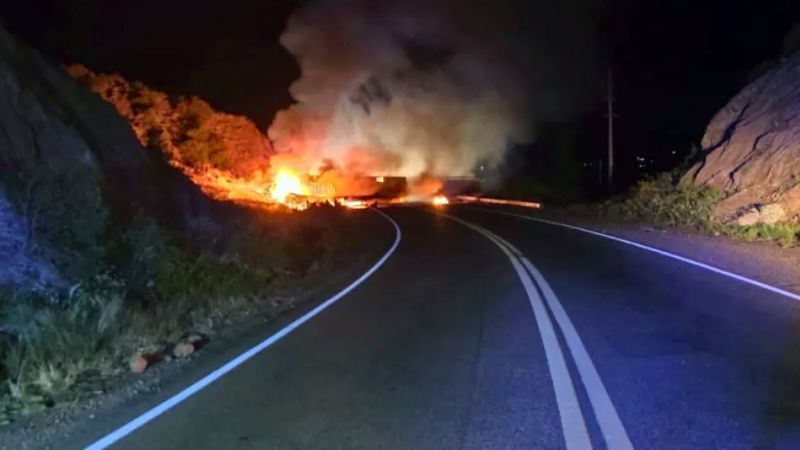 Dos camioneros muertos tras un choque frontal en Potrerillos
