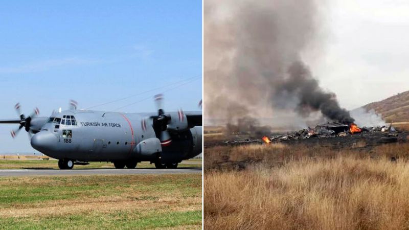 Un avión turco se estrelló y murieron veinte militares (Videos)