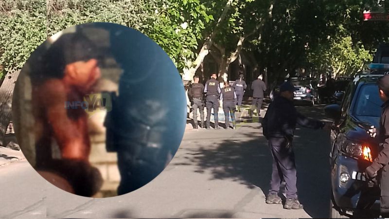 Un hombre violento atrincherado: se espera el helicópero con un negociador