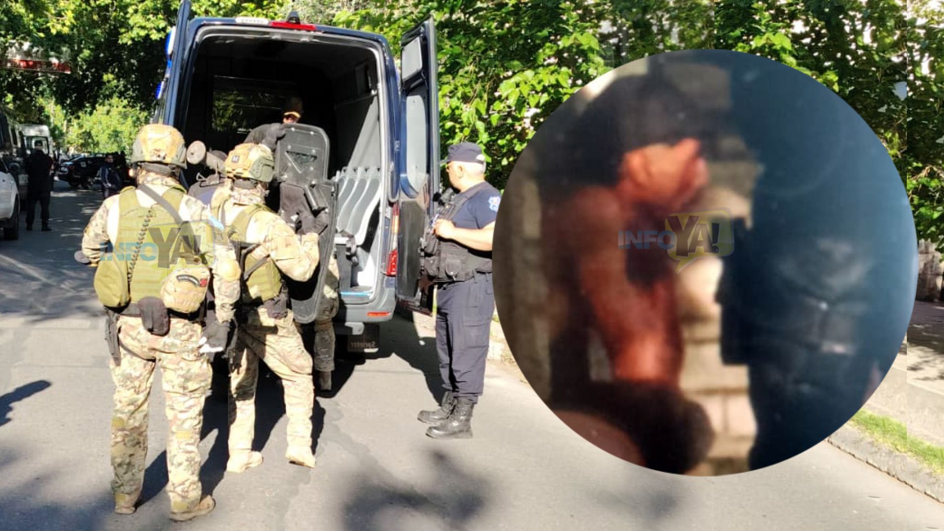 El grupo GES entró a sacar el hombre atrincherado (Video)