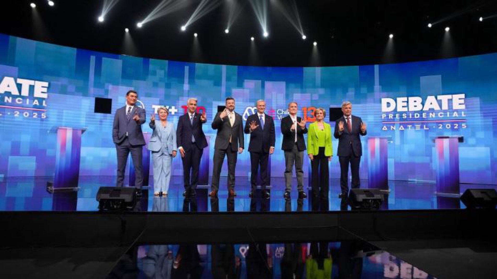 Los candidatos a presidente de Chile.