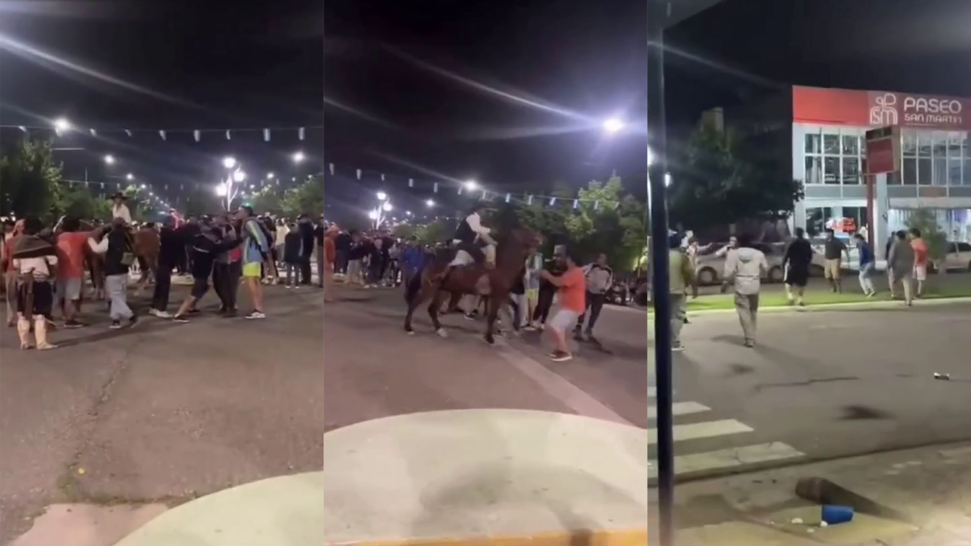 Los disturbios se dieron en el centro de Malargüe.