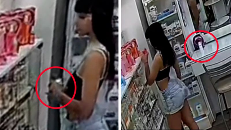 Probó una crema, le gustó y se la llevó, pero se "olvidó" de pagarla (Video)