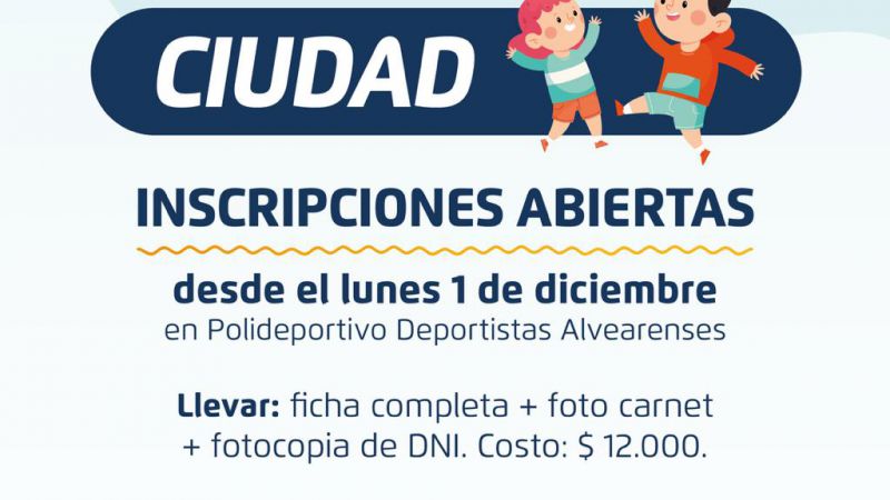 Comienzan las inscripciones para la temporada de Colonias de Verano