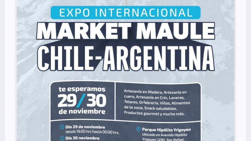 La Región del Maule expondrá sus productos en una feria en San Rafael