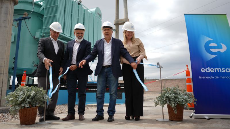 Cornejo destacó las obras en la Estación Transformadora Pedro Vargas