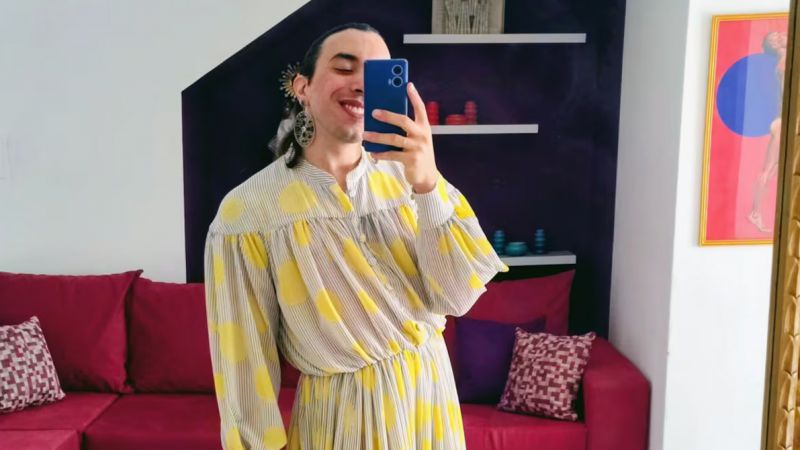 Un mendocino se aburrió de la ropa de hombre: ahora usa faldas y tacos