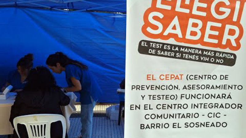 Testeos gratuitos en la Plaza San Martín por el Día Mundial del HIV