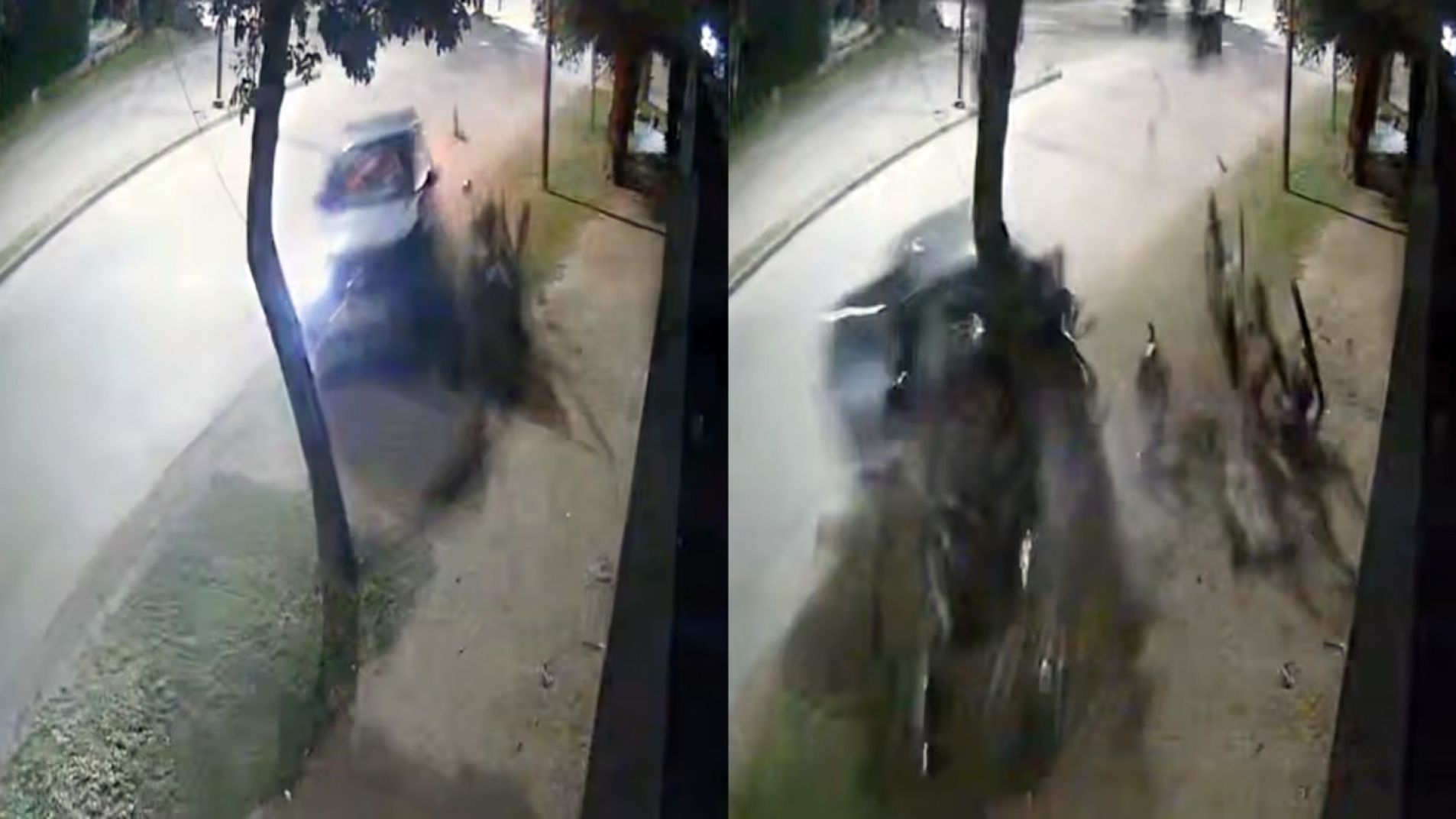 Delincuentes robaron una camioneta y chocaron: uno murió calcinado (Video)