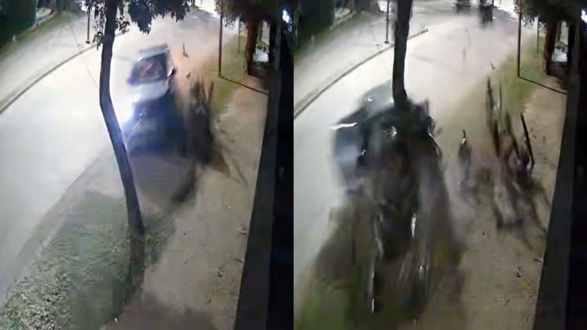 Delincuentes robaron una camioneta y chocaron: uno murió calcinado (Video)