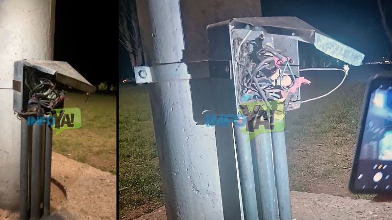 Se electrocutó un niño de un jardín de infantes en la rotonda de El Gaucho