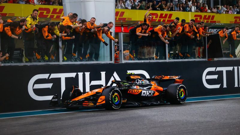 Por primera vez Lando Norris se consagró campeón de Fórmula 1 (videos)