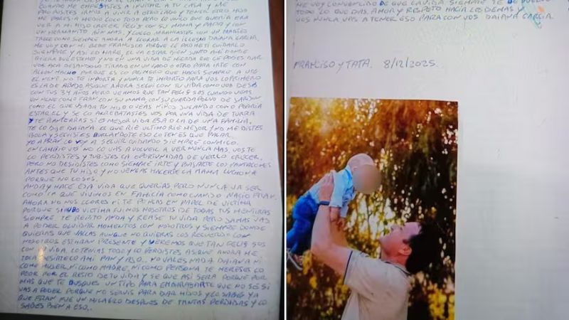 Mató a su hijo de cuatro años y se suicidó: la carta donde anunció su plan