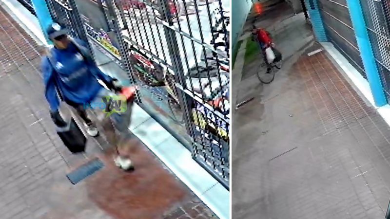 Video: robaron herramientas de un albañil y quedaron grabados