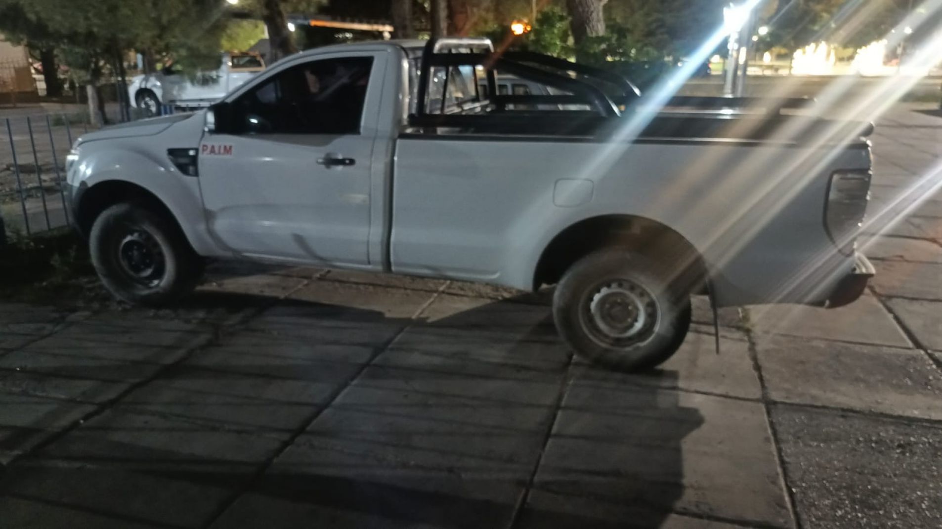 La camioneta fue secuestrada por la Policía Vial.