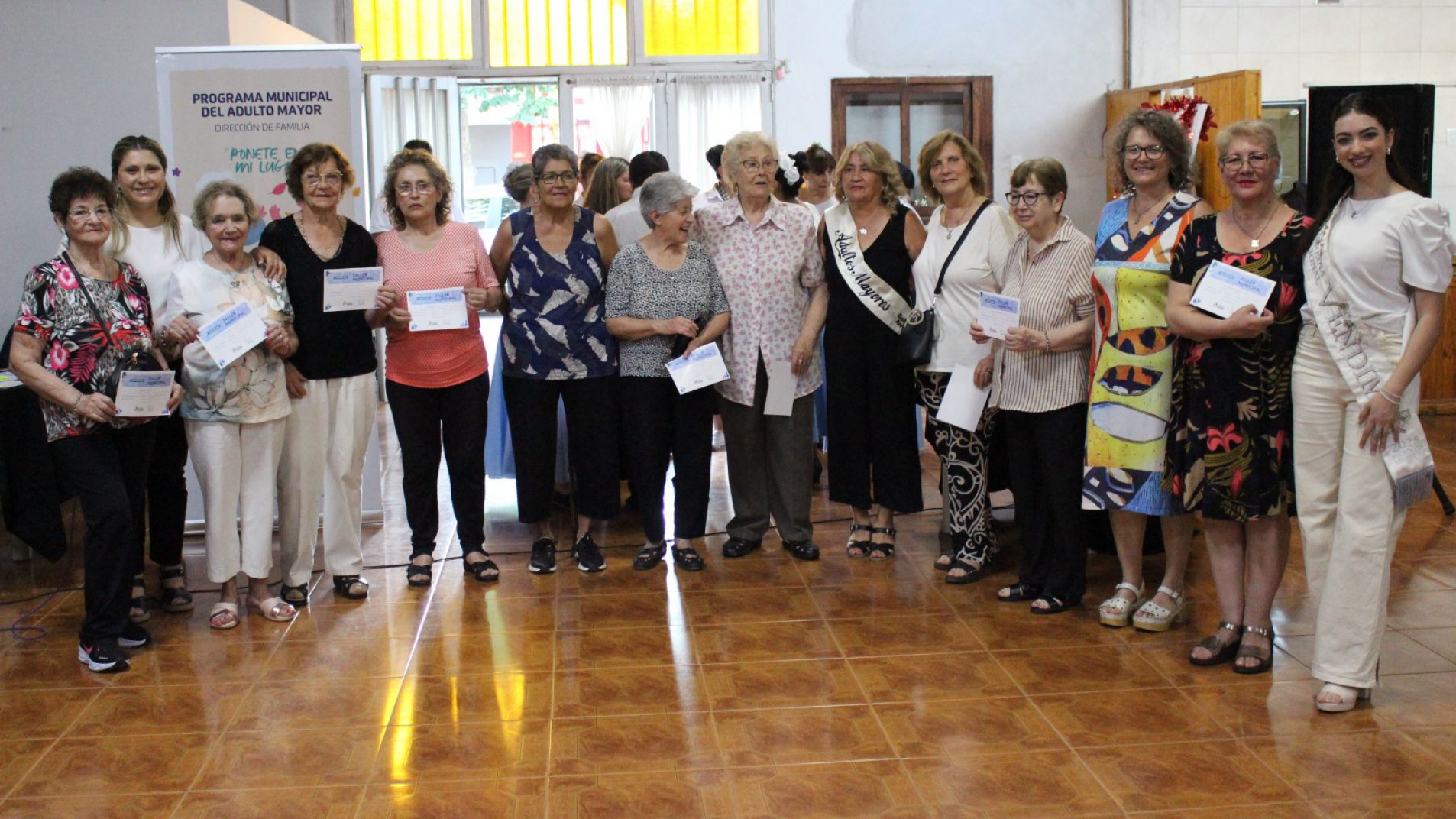 Cierre de talleres de adultos mayores