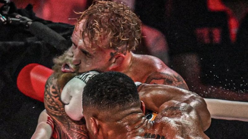 Lo fracturó: el video del brutal nocaut de Anthony Joshua a Jake Paul