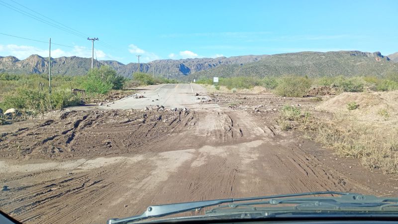 Video de la tormenta y cómo quedo el camino hacia Valle Grande
