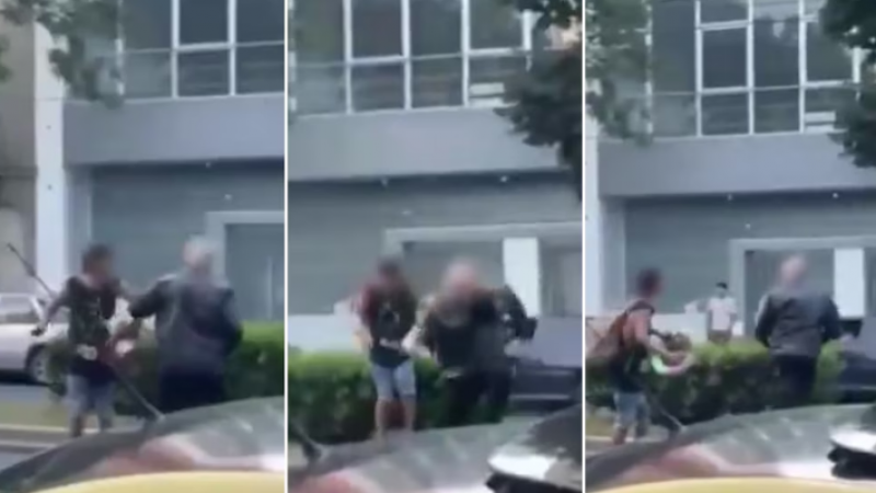 Video: Violenta pelea a la salida de un boliche en La Plata