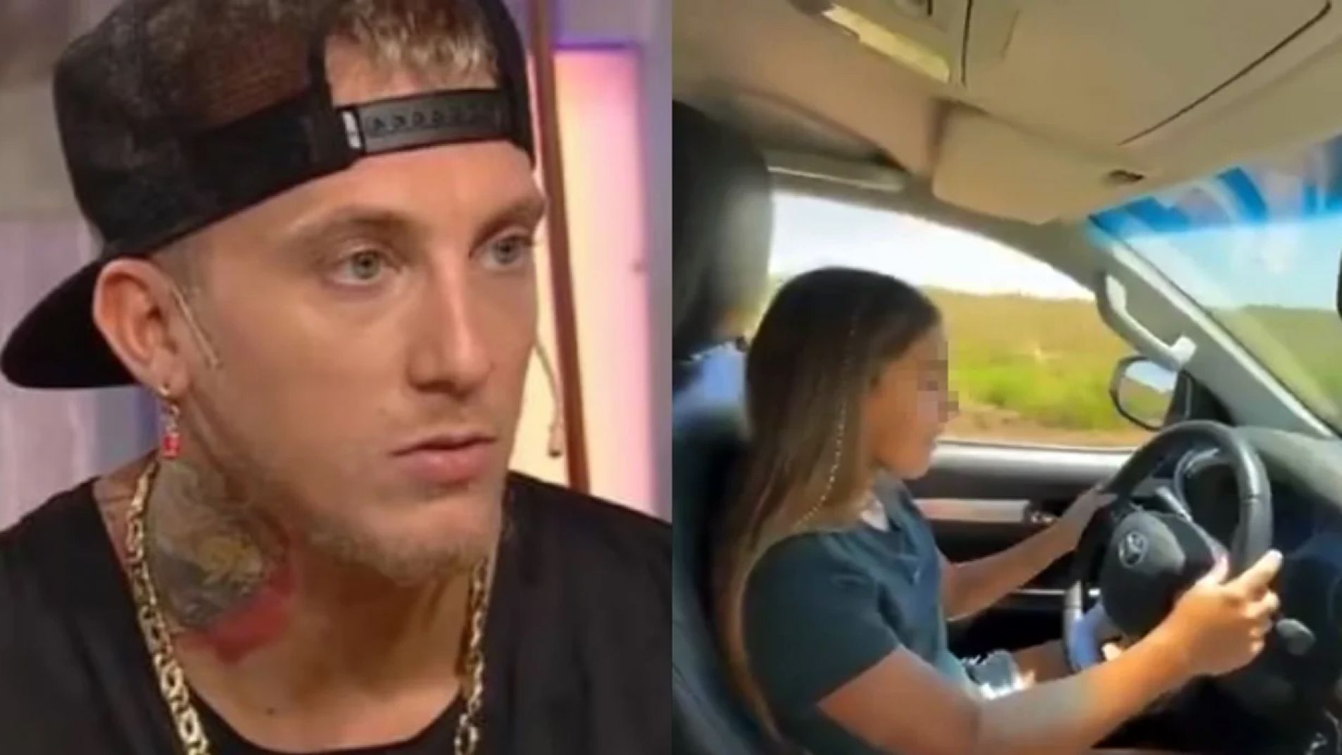 La hija de El Polaco tiene 12 años y fue grabada manejando (Video)