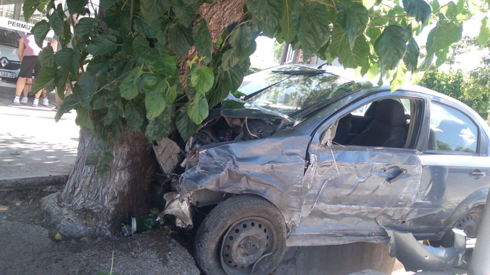 Impactante siniestro en plena avenida sanrafaelina