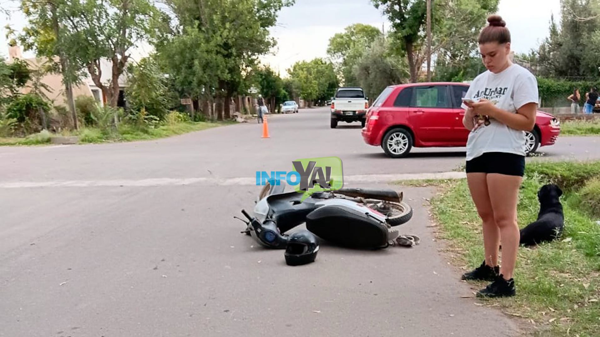 El hecho sucedió en el cruce de Rosario y Corrientes, en Monte Comán.