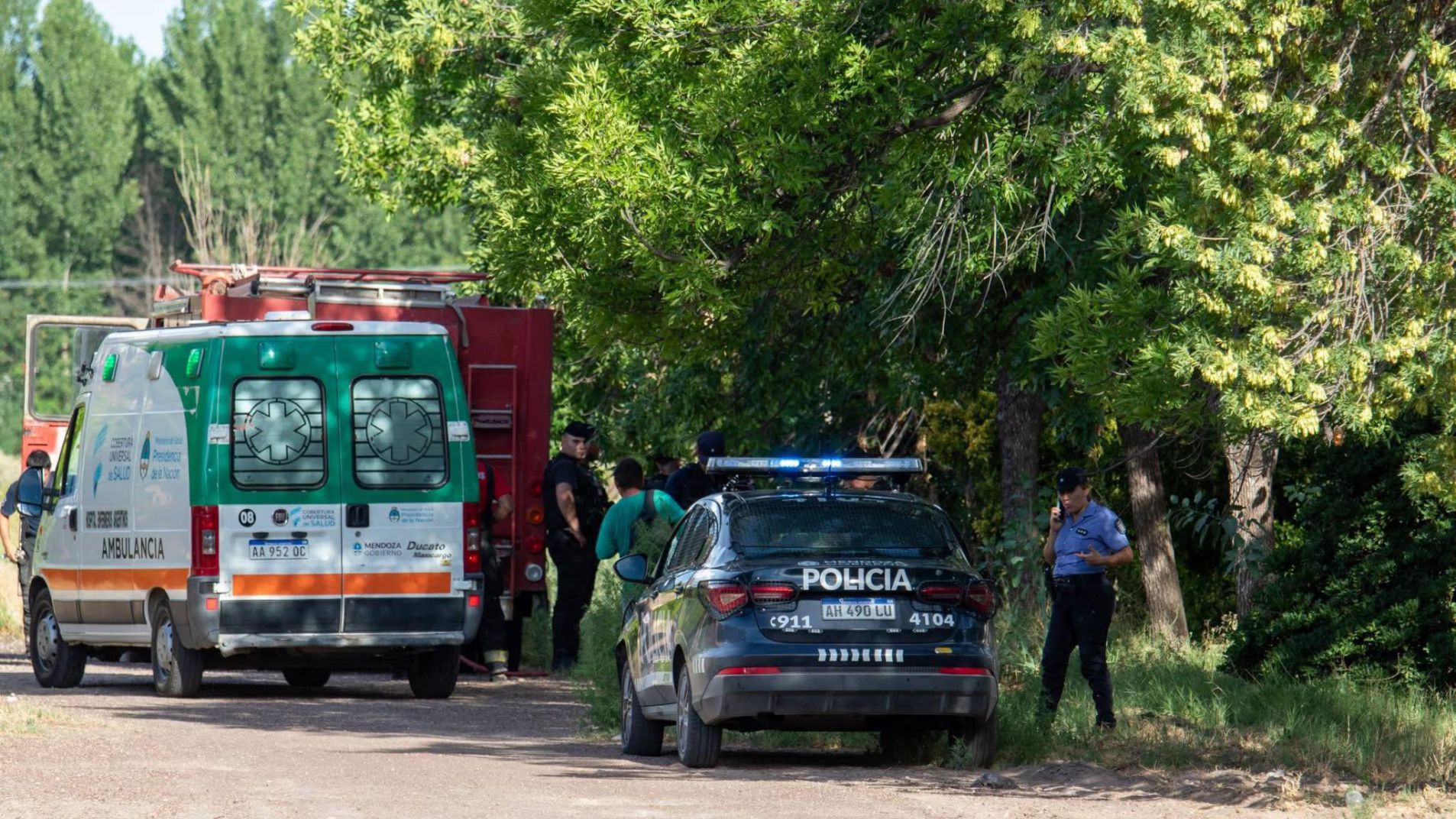 El cuerpo apareció en la ex bodega Manzano de Alvear (foto Radio 1 de Alvear).