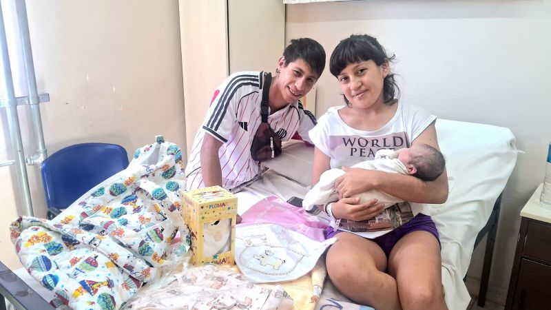 La primera bebé del año del Schestakow llegó casi al final del jueves