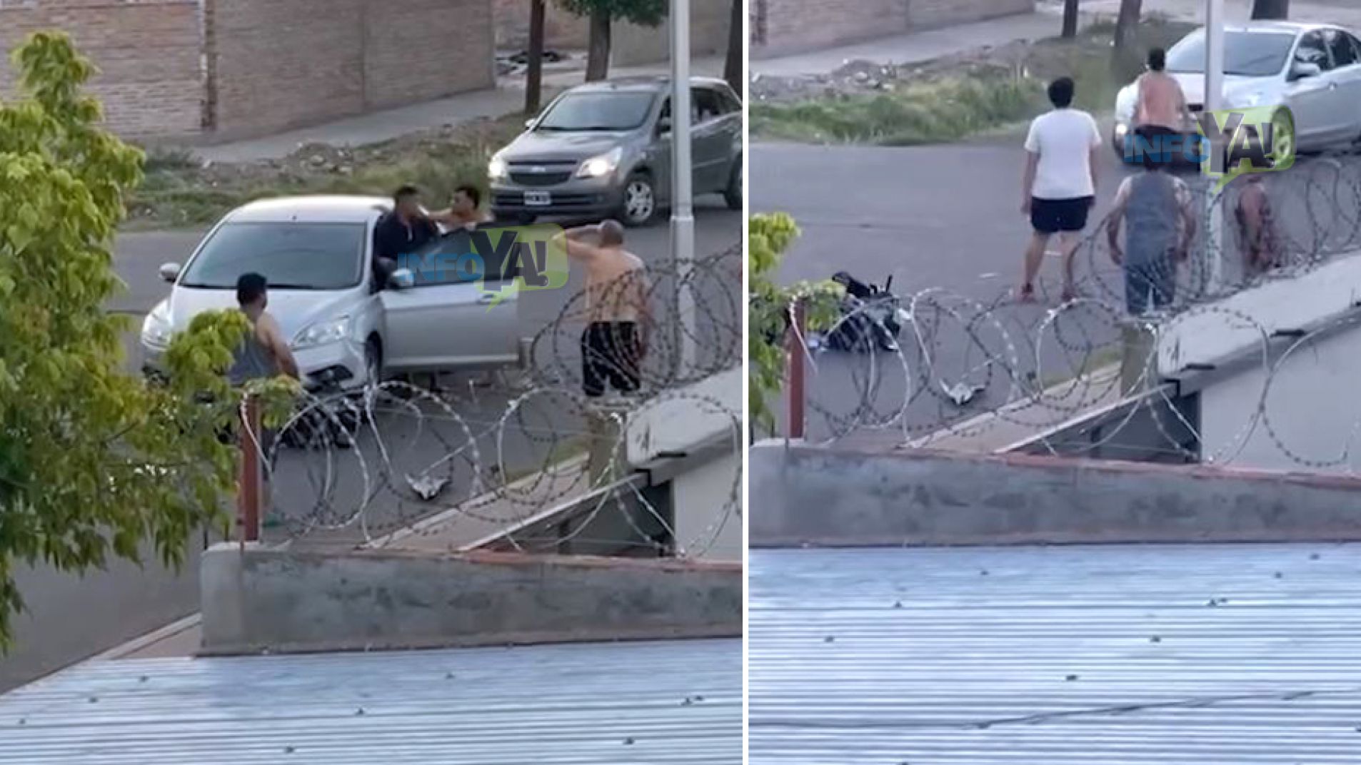 Video del momento en que un conductor escapa del lugar de un accidente