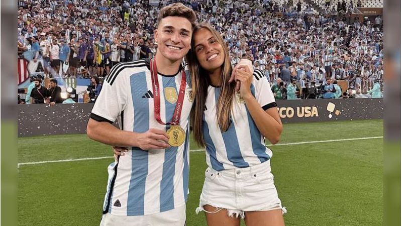 Nació Amadeo, el hijo de Julián Álvarez: la foto viral que subió el delantero